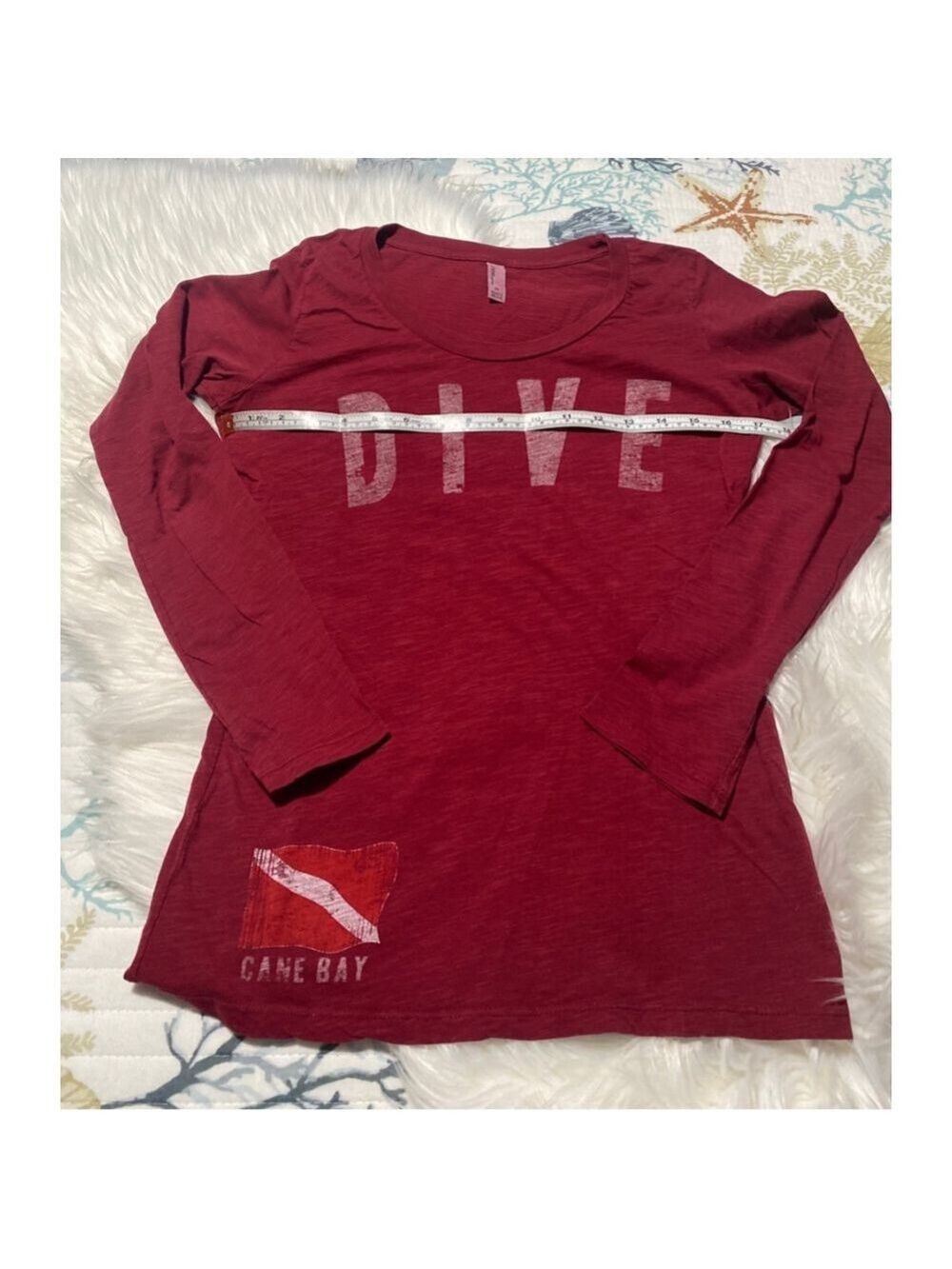 Techstyles Sportswear Red Dive Long Sleeve Tee women’s M
